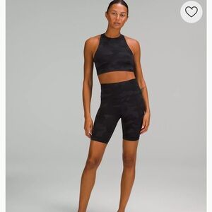lululemon athletica Black Camo Bike Shorts